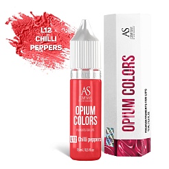 Концентрат для татуажа губ AS Company (Алина Шахова) - Opium Colors L12 Chilli Peppers, 15мл