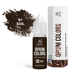 Пигмент для татуажа бровей AS Company (Алина Шахова) - Opium Colors B1 Soil, 15мл