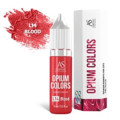 Концентрат для татуажа губ AS Company (Алина Шахова) - Opium Colors L14 Blood, 15мл