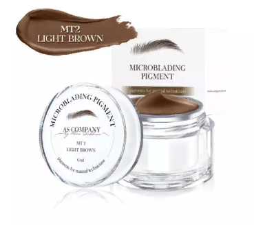 Пигмент для татуажа бровей AS Company (Алина Шахова) - Microblading Pigment MT-2 Light Brown, 6мл