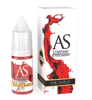 Концентрат для татуажа губ AS Company (Алина Шахова) - Bloody Mary (Кровавая Мэри), 12мл