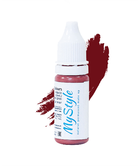 108 Пигмент для перманентного макияжа губ MYSTYLE «Красно-коричневый темный»