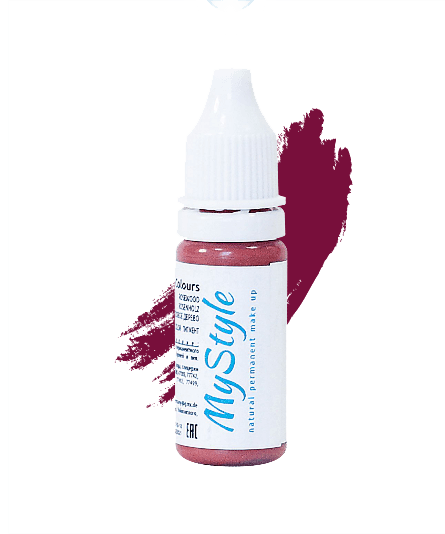 145 Пигмент для перманентного макияжа губ MYSTYLE «Темный бордо»