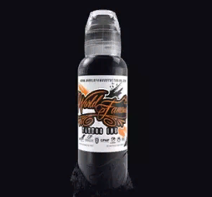 Краска для татуировки World Famous - Pitch Black, 30мл (1Oz), универсальный черный