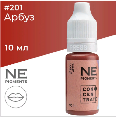 Пигмент для татуажа губ NE Pigments - Арбуз #201, 10мл 