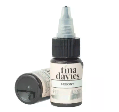 Пигмент для татуажа бровей Perma Blend - Tina Davies 'I Love INK' 6 Ebony, 15мл 