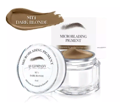 Пигмент для татуажа бровей AS Company (Алина Шахова) - Microblading Pigment MT-1 Dark Blond, 6мл