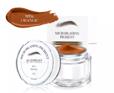 Пигмент для татуажа бровей AS Company (Алина Шахова) - Microblading Pigment MT-6 Orange, 6мл