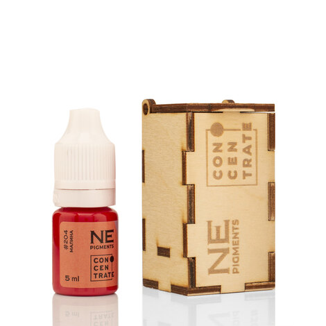 Пигмент для татуажа губ NE Pigments - Малина #204, 7 мл 