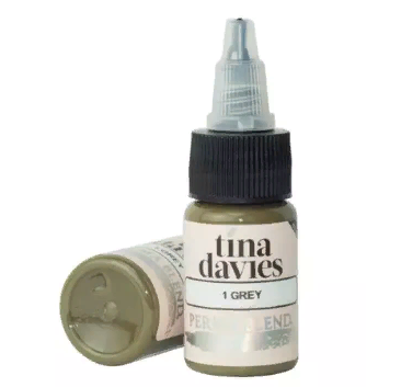 Пигмент для татуажа бровей Perma Blend - Tina Davies 'I Love INK' 1 Grey, 15мл 