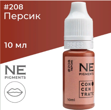 Пигмент для татуажа губ NE Pigments - Персик #208, 10мл 