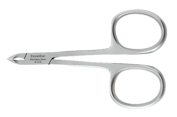 Щипцы-ножницы для кутикулы, длина щипцов 8 см, лезвия 5 мм