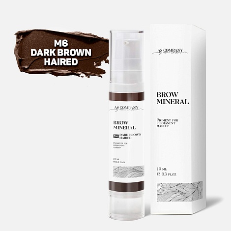 AS Company (Алина Шахова) - Brow Mineral M6 Dark Brown Haired, 10мл