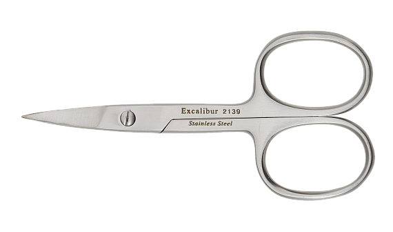 Ножницы для ногтей, изогнутые,длина ножниц 9 см, лезвия 20 мм