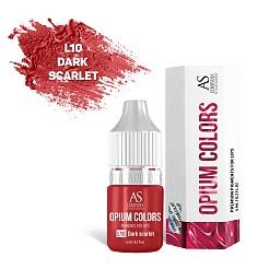Концентрат для татуажа губ AS Company (Алина Шахова) - Opium Colors L10 Dark Scarlet Organic, 6мл