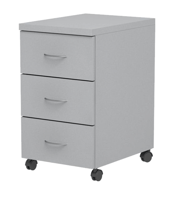 АСД 73.01 Тумба выкатная к столу, цвет - белый шагрень