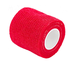 Бинт бандажный EZ - красный, опт от 288шт (50мм х 4,5м)