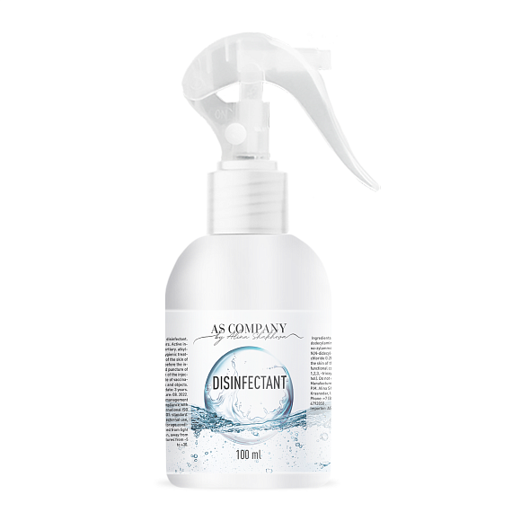 Дезинфекция кожи и поверхностей: Дезинфицирующее средство AS Company (Алина Шахова) 100мл