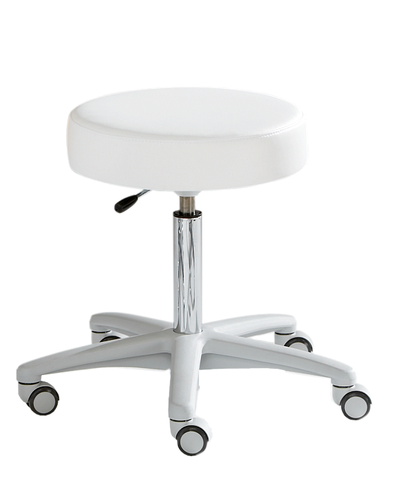 RUNDSTUHL стул мастера без спинки, белый цвет