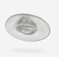 Искусственная кожа Sils: губы S, прозрачные