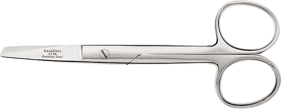 Ножницы для бинтов, прямые, длина ножниц 13 см