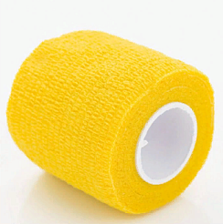 Бинт бандажный EZ - желтый, опт от 288шт (50мм х 4,5м)