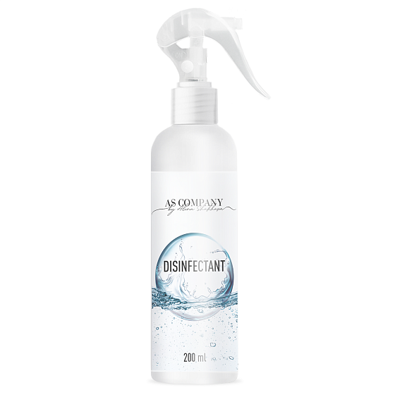 Дезинфекция кожи и поверхностей: Дезинфицирующее средство AS Company (Алина Шахова) 200мл