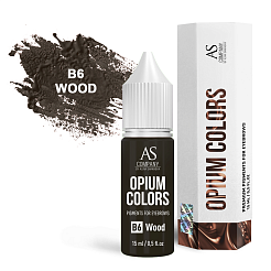 Пигмент для татуажа бровей AS Company (Алина Шахова) - Opium Colors B6 Wood, 15мл