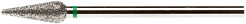 Фреза каплевидная, крупная крошка Ø 4,4 мм