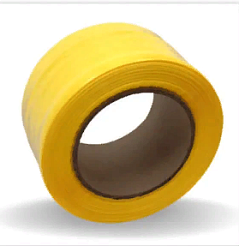 Барьерная защита на клип-корд в рулоне желтая, 200м (58мм)