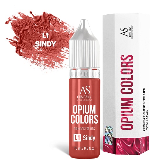 Концентрат для татуажа губ AS Company (Алина Шахова) - Opium Colors L1 Sindy Organic, 15мл