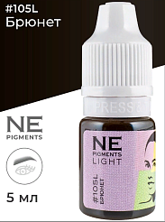 Пигмент для татуажа бровей NE Pigments  - Брюнет Light #105L, 5 мл 