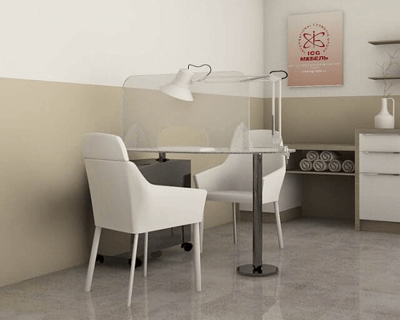 2019-3 Экран настольный из оргстекла