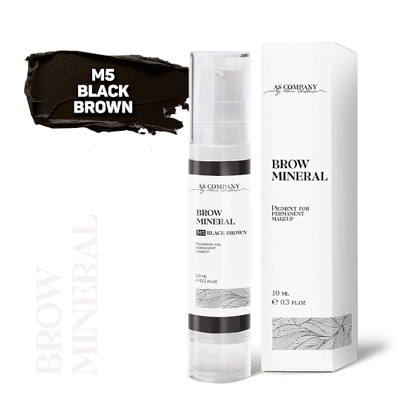 AS Company (Алина Шахова) - Brow Mineral M5 Black Brown, 10мл