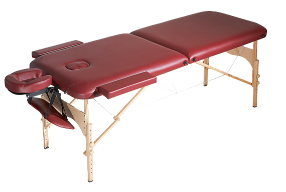 STARLIGHT массажная кушетка складная, деревянное  основание