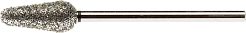 Фреза грушевидная, супер-грубая крошка Ø 6 мм