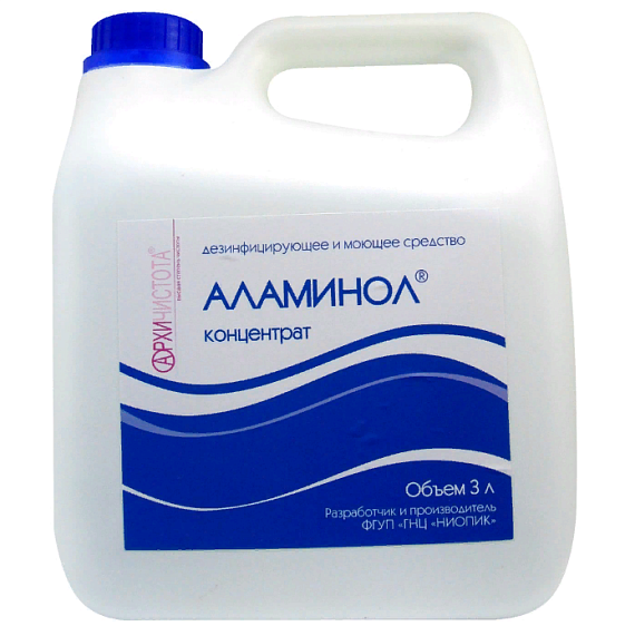 Дезинфекция поверхностей: концентрат Аламинол, 3л