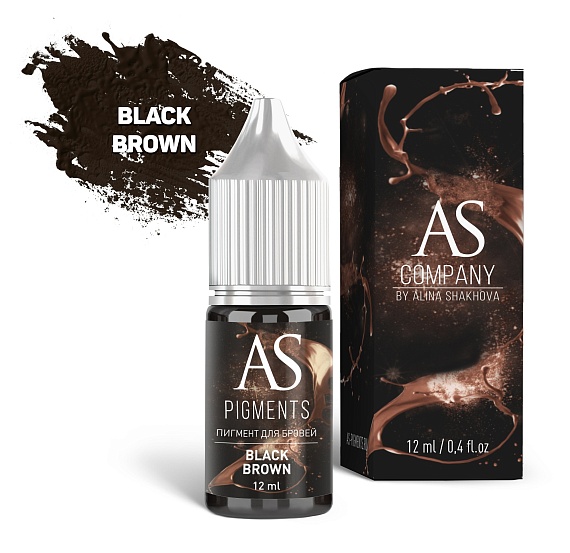 AS Company (Алина Шахова) - Black brown (Темный Брюнет), 12мл