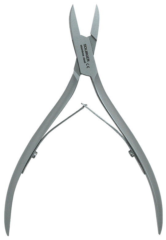 Щипцы угловые с закругленным концом для ногтей и кожи 13 см