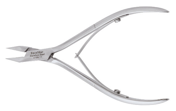 Щипцы угловые остроконечные, длина щипцов 11,5 см, лезвия 16 мм