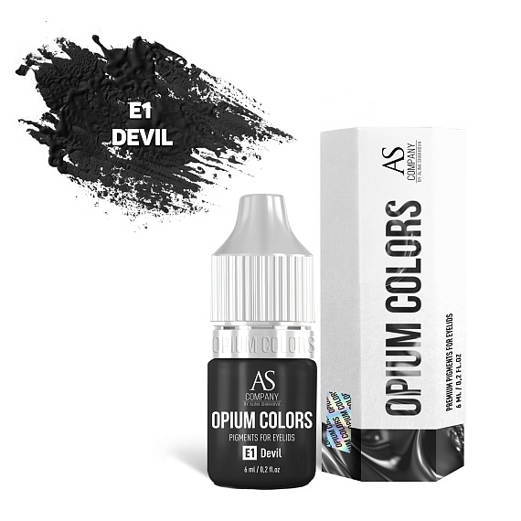 Пигмент для татуажа век AS Company (Алина Шахова) - Opium Colors E1 Devil, 6мл