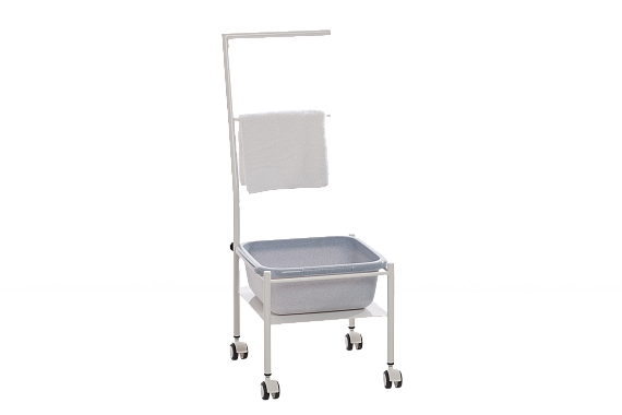 Мобильная ванночка для ног с полотенцедержателем 